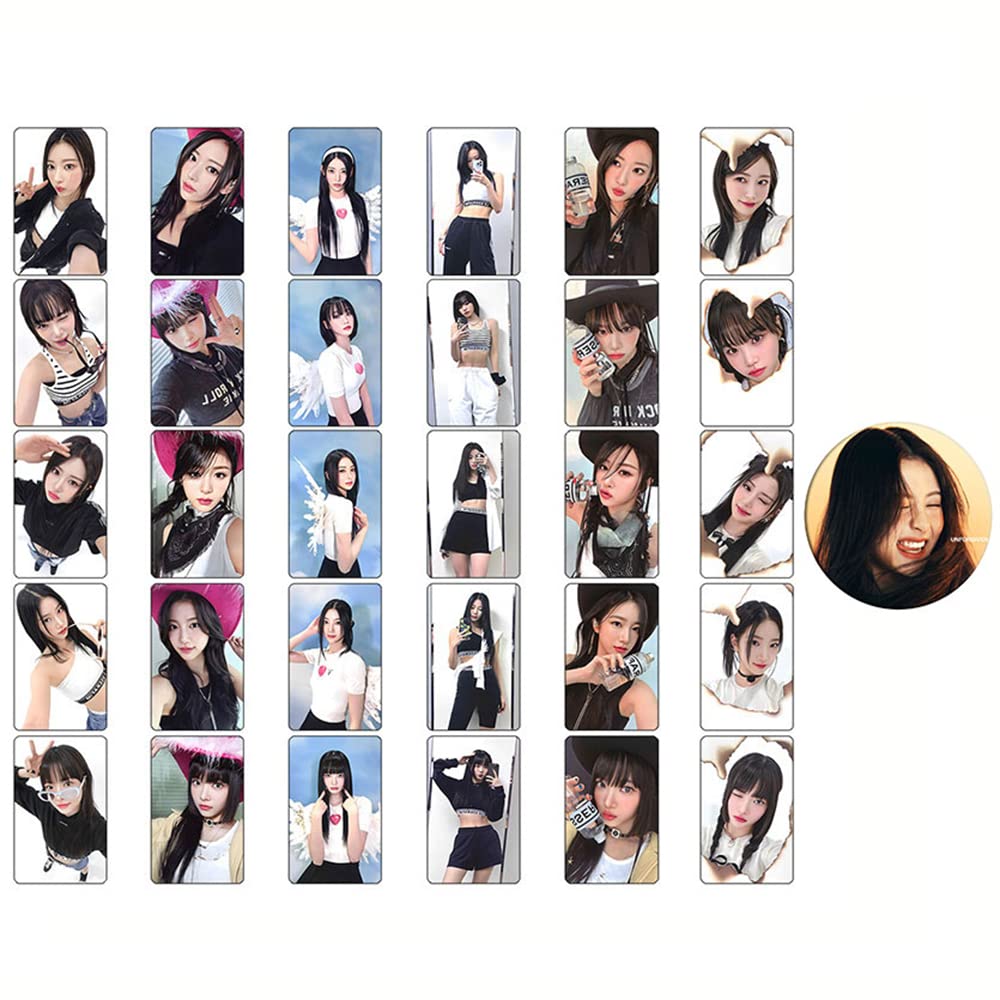 LESSERAFIM UNFORGIVEN タレントカードセット 30Pcs/Set Kpop LE SSERAFIM Album UNFORGIVEN LOMO Cards Double